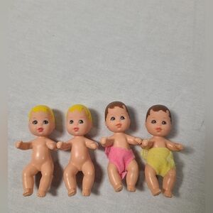 Vintage 80s Barbie Krissy Doll Baby Girls Lot Of 4 Dolls